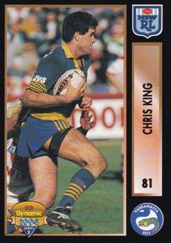 1994 Dynamic Rugby League Series 2 #81 Chris King Front